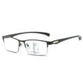 Slim Half-Rim Rectangular Glasses